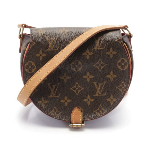Louis Vuitton Tan Blanc White Shoulder Bag Leather Monogram Brown - Picture 1 of 7